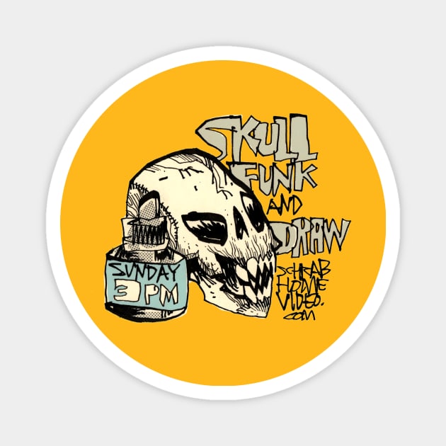 SKULL FUNK & DRAW Magnet by Jim Mahfood